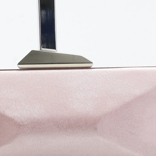 Lizzie Lee Womens Pink Polyester Clutch Size Small