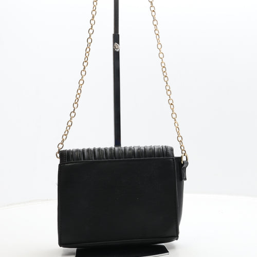 Matalan Womens Black PVC Shoulder Bag Size Small