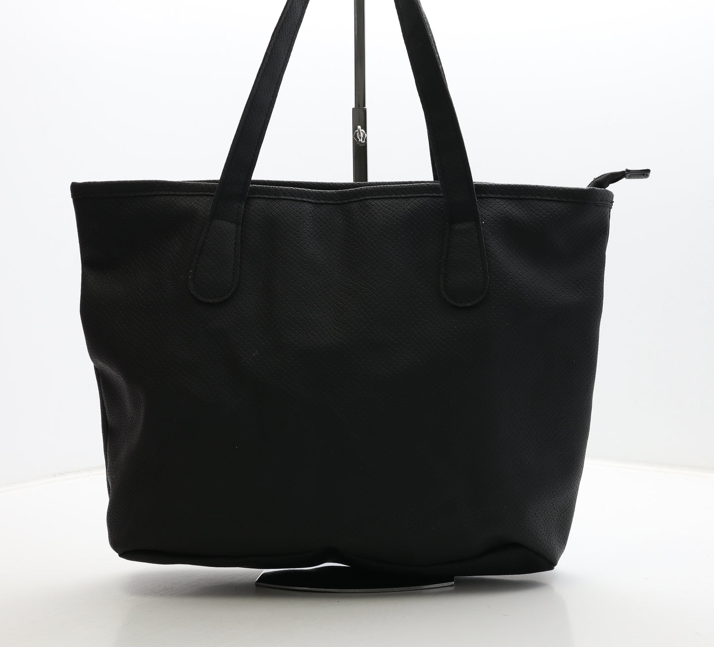 Baylis & Harding Womens Black Geometric Polyurethane Shoulder Bag Size Large