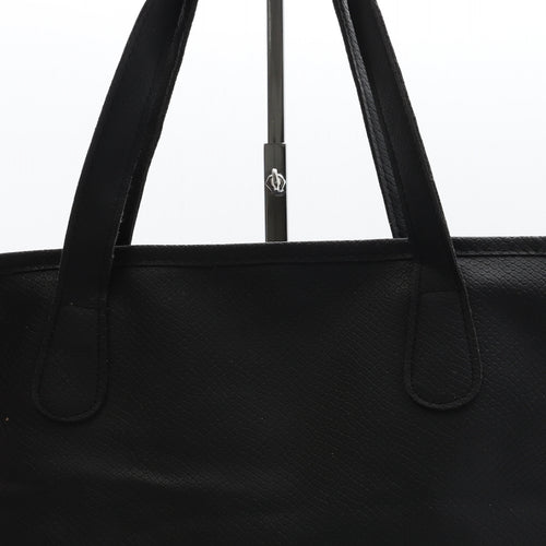 Baylis & Harding Womens Black Geometric Polyurethane Shoulder Bag Size Large