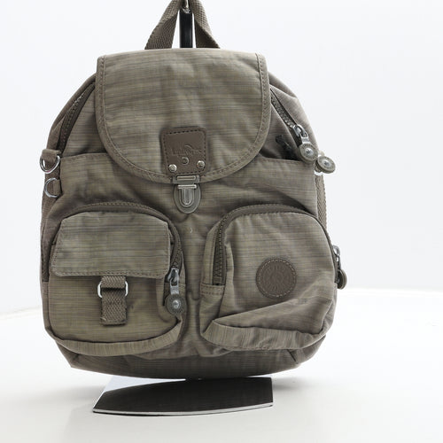 Kipling Womens Beige Polyester Backpack Size Small