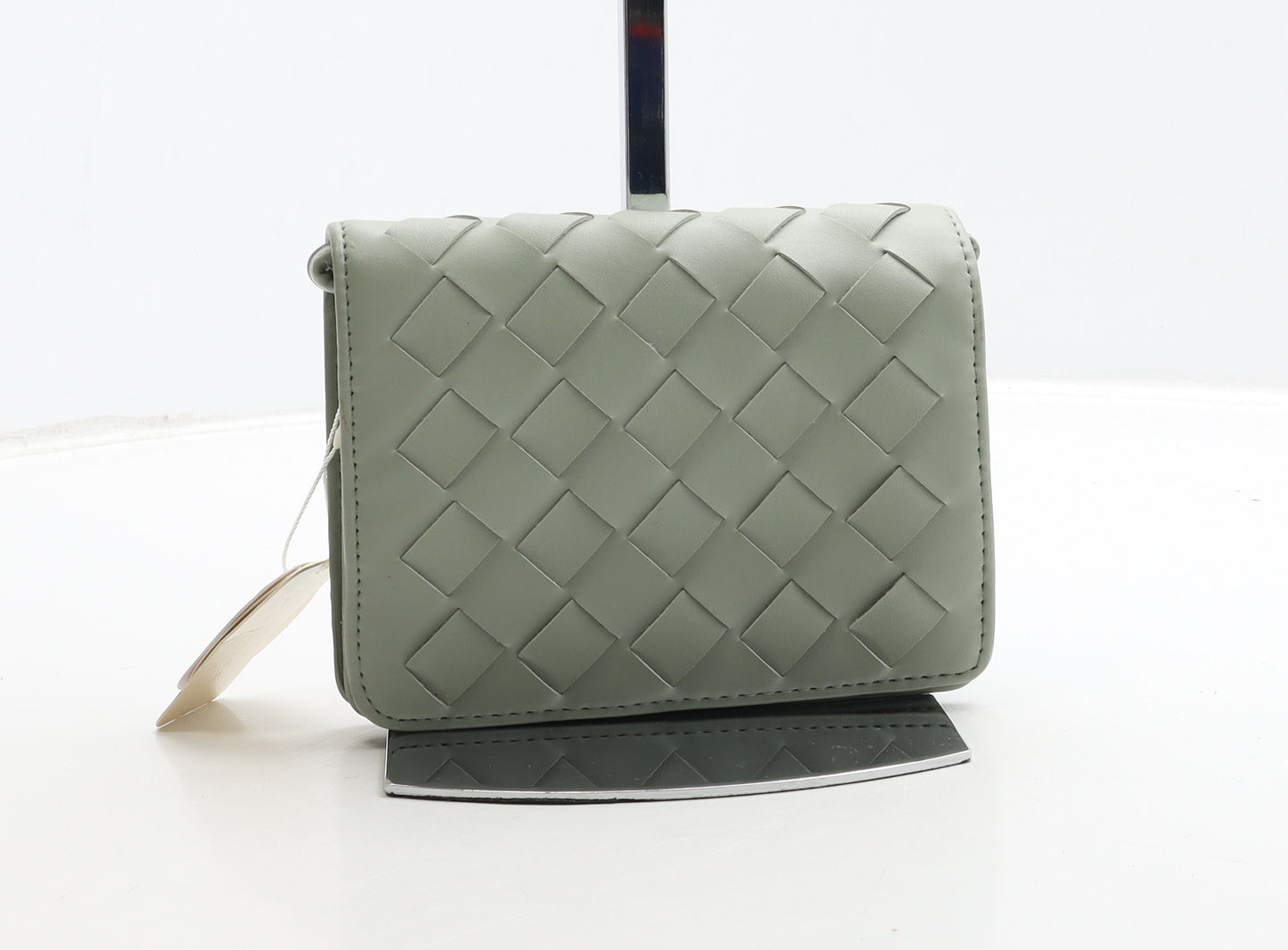 Primark Womens Mint Geometric Polyester Clutch Size Small