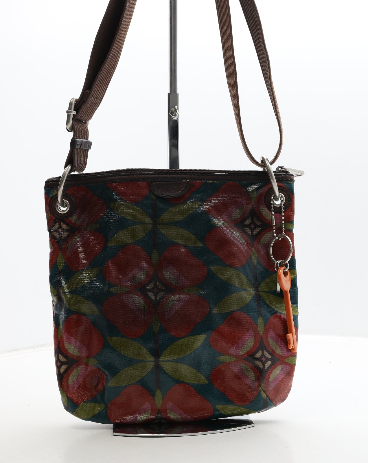 Fossil Womens Multicoloured Geometric PVC Crossbody Size Medium