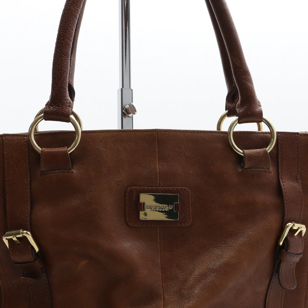 Modalu Womens Brown Polyurethane Sling Bag Size Large