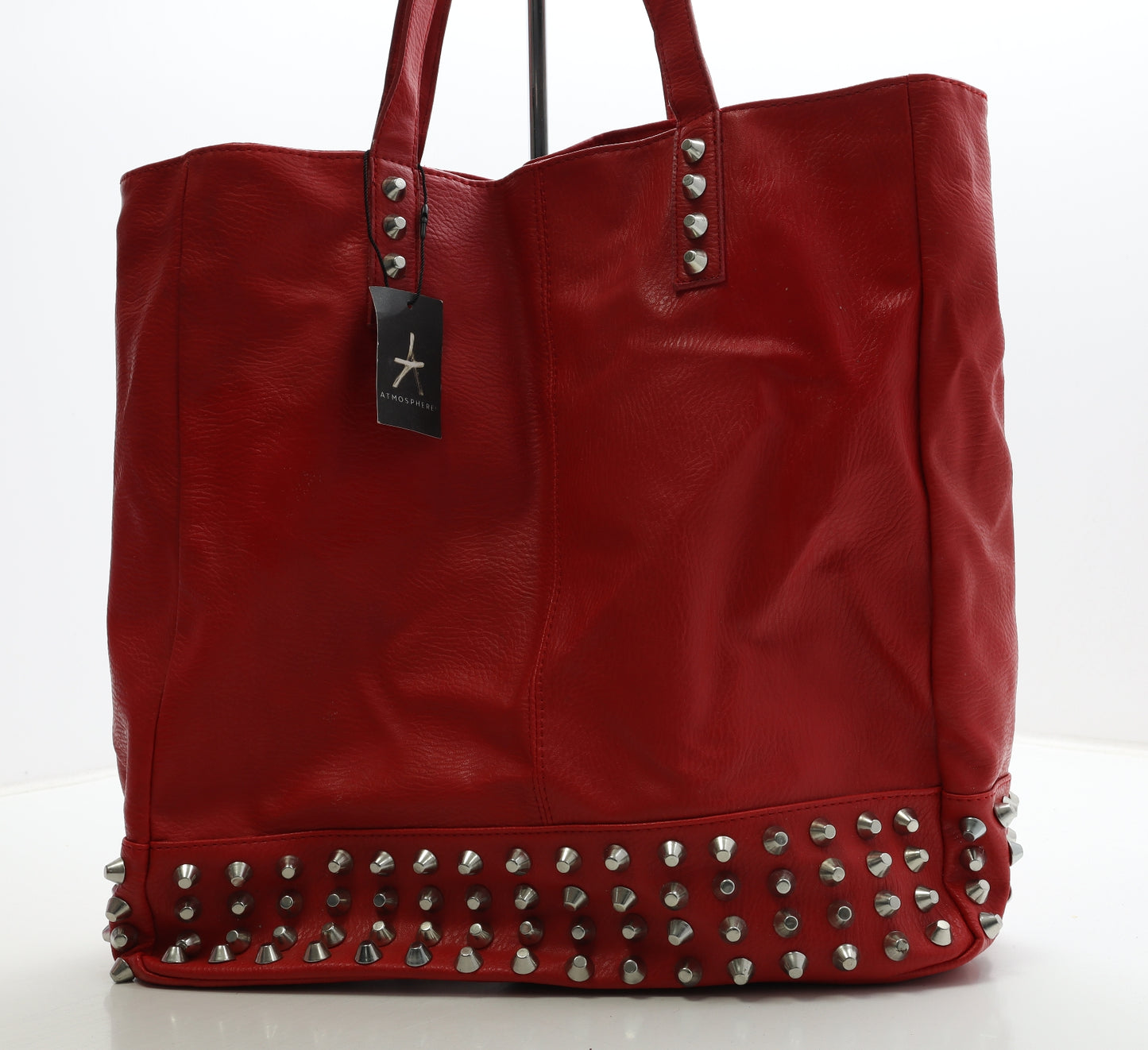 Primark Womens Red PVC Shoulder Bag Size Large