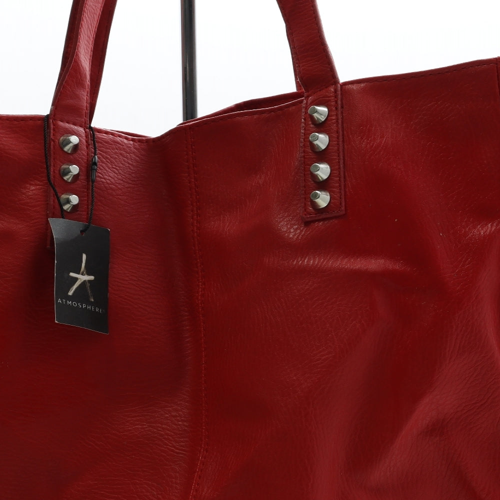 Primark Womens Red PVC Shoulder Bag Size Large