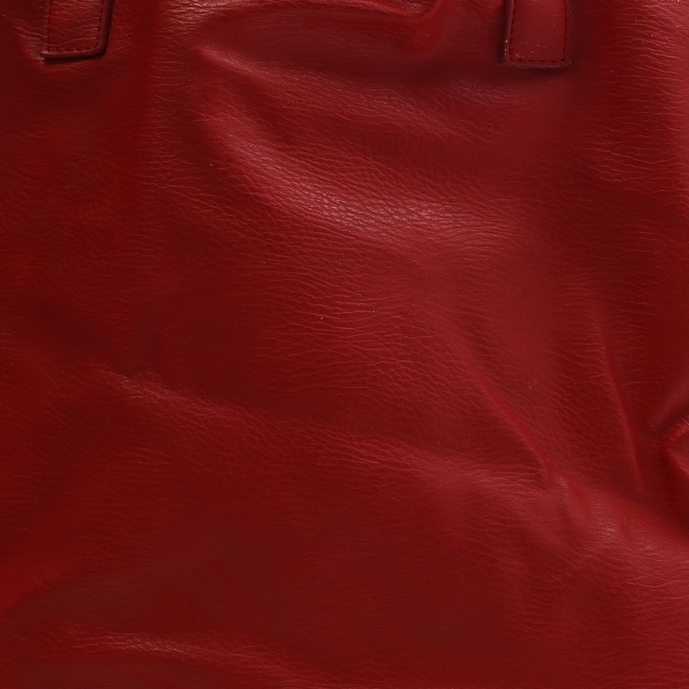 Primark Womens Red PVC Shoulder Bag Size Large