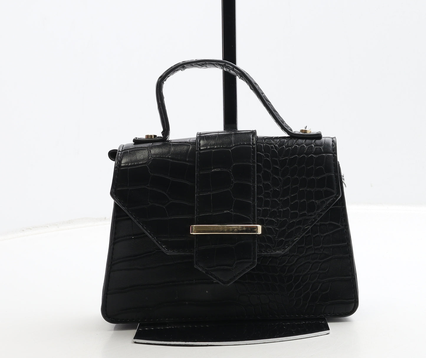 Primark Womens Black PVC Clutch Size Small