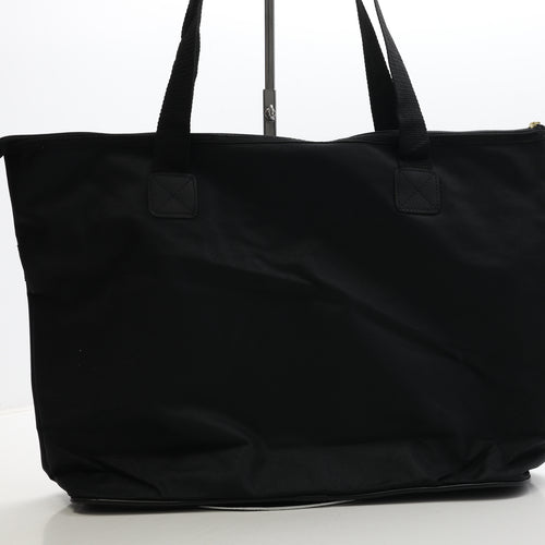 Moaco Gennai Womens Black Canvas Shoulder Bag Size Extra Large