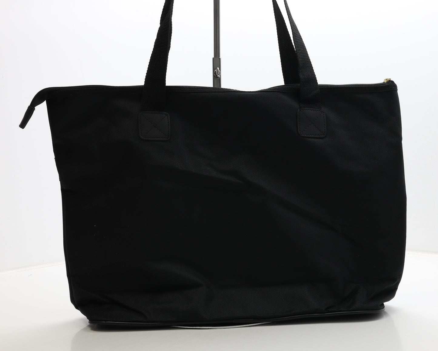 Moaco Gennai Womens Black Canvas Shoulder Bag Size Extra Large