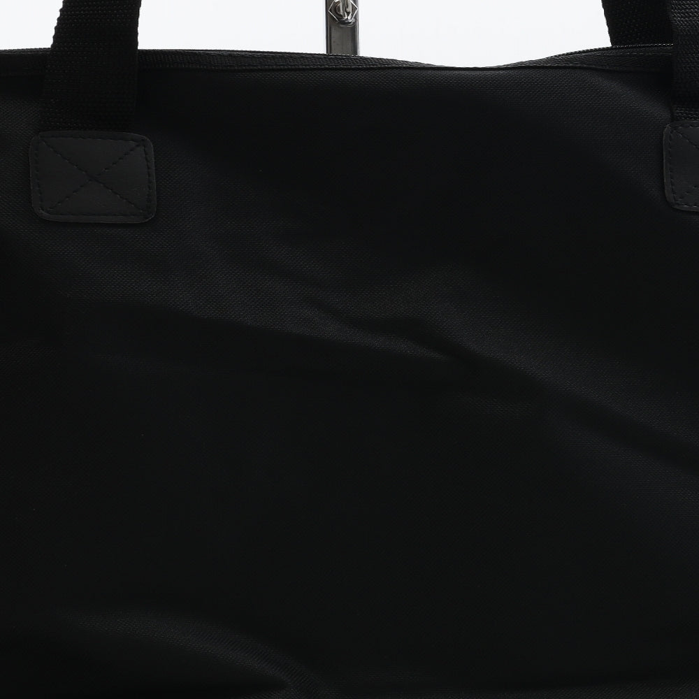 Moaco Gennai Womens Black Canvas Shoulder Bag Size Extra Large