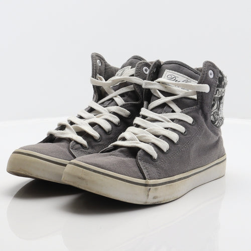 Duffer of St. George Mens Grey Fair Isle Fabric Trainer UK 9 43