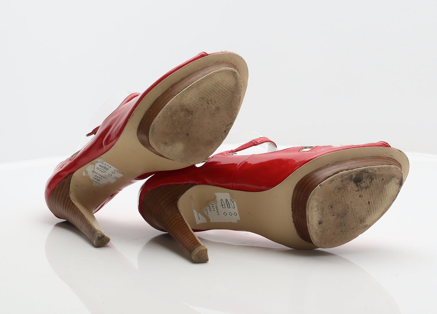 Red Herring Womens Red Synthetic Court Heel UK 7 40