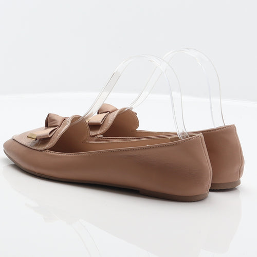 Primark Womens Beige Animal Print Synthetic Loafer Flat UK 4 37