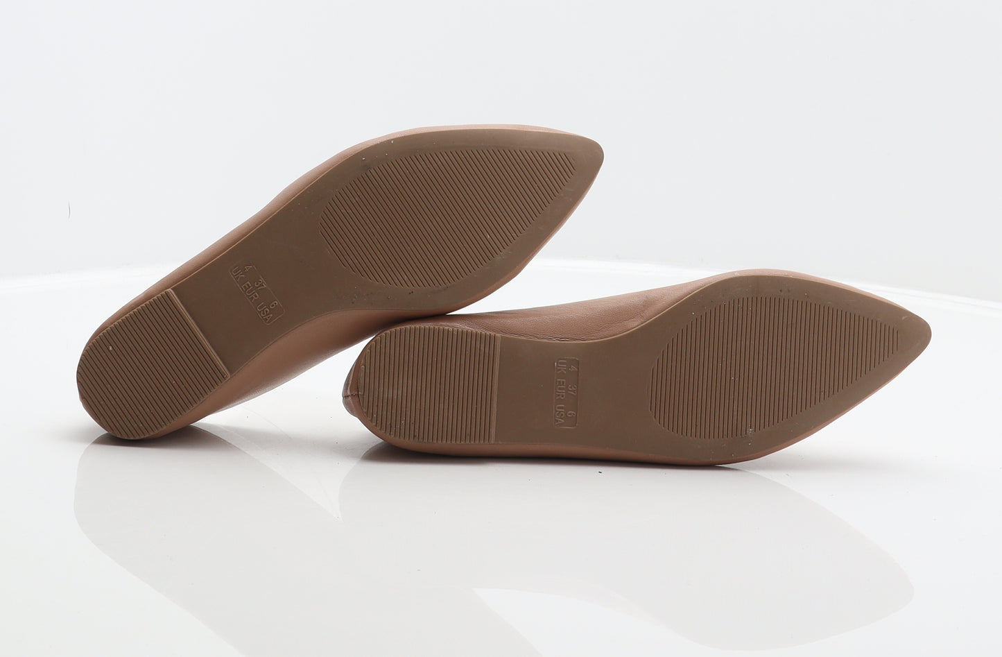 Primark Womens Beige Animal Print Synthetic Loafer Flat UK 4 37