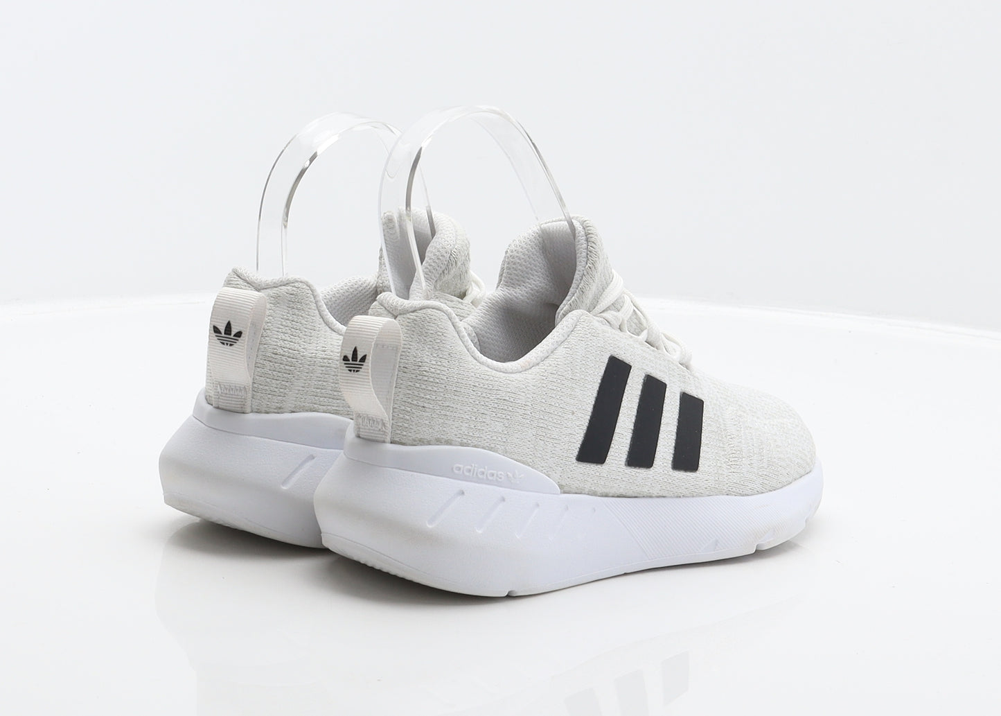 adidas Boys White Polyester Trainer UK 13