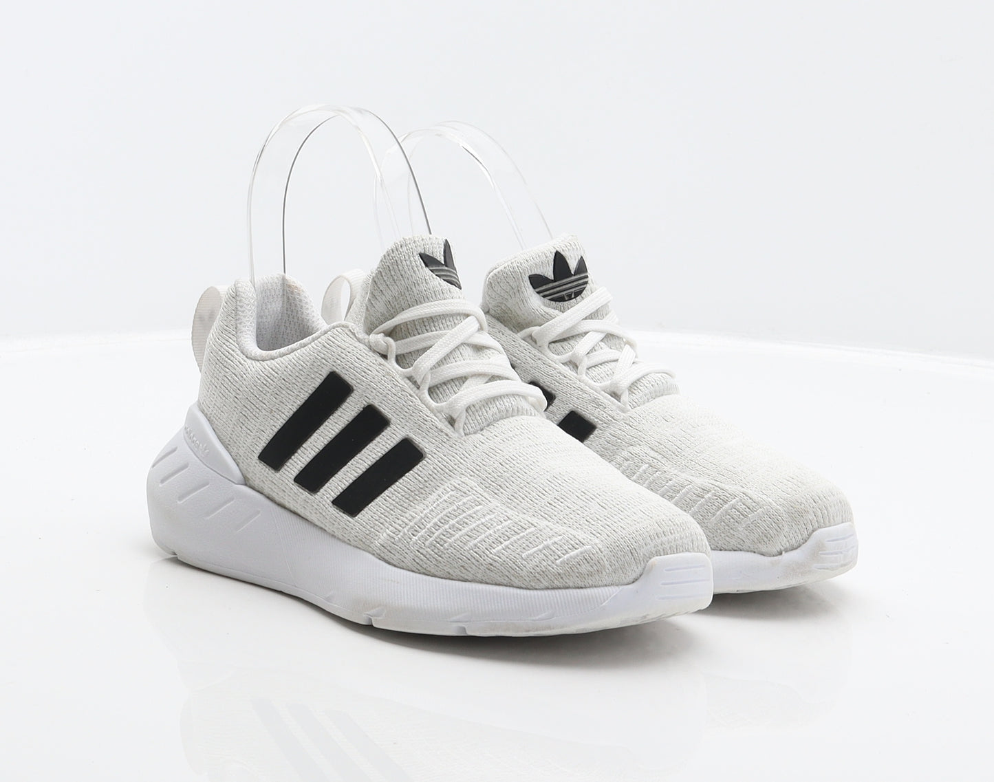 adidas Boys White Polyester Trainer UK 13