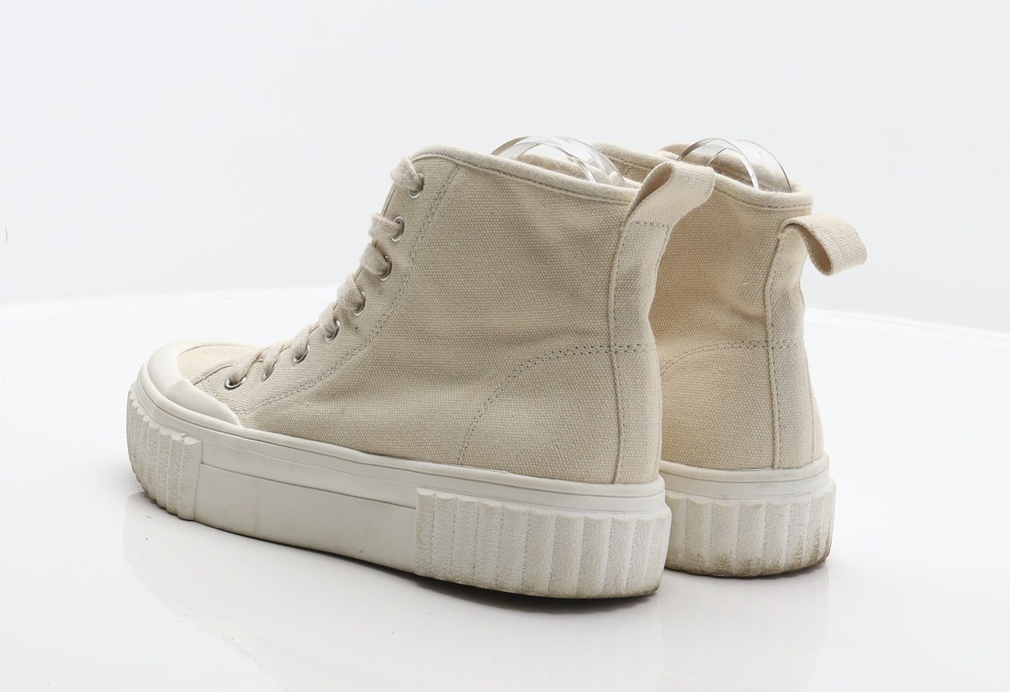 Primark Womens Beige Fabric Trainer UK 6 39