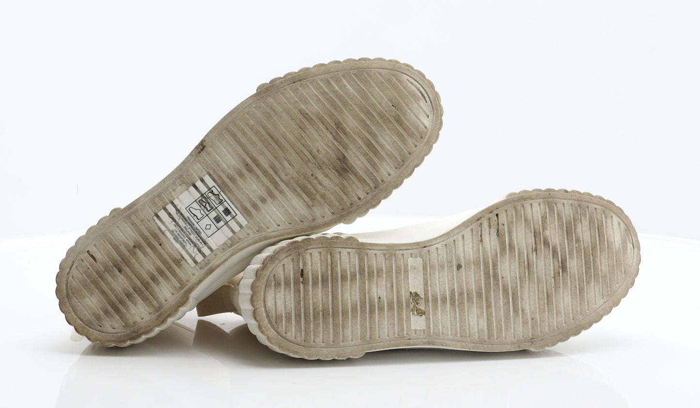 Primark Womens Beige Fabric Trainer UK 6 39