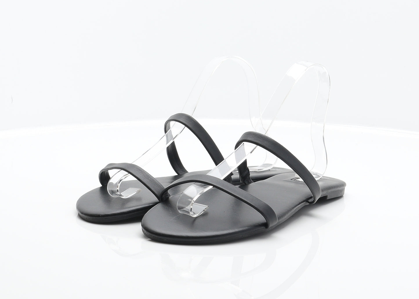 Primark Womens Black Synthetic Slider Sandal UK 8 41