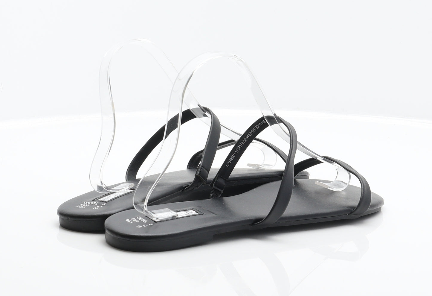 Primark Womens Black Synthetic Slider Sandal UK 8 41