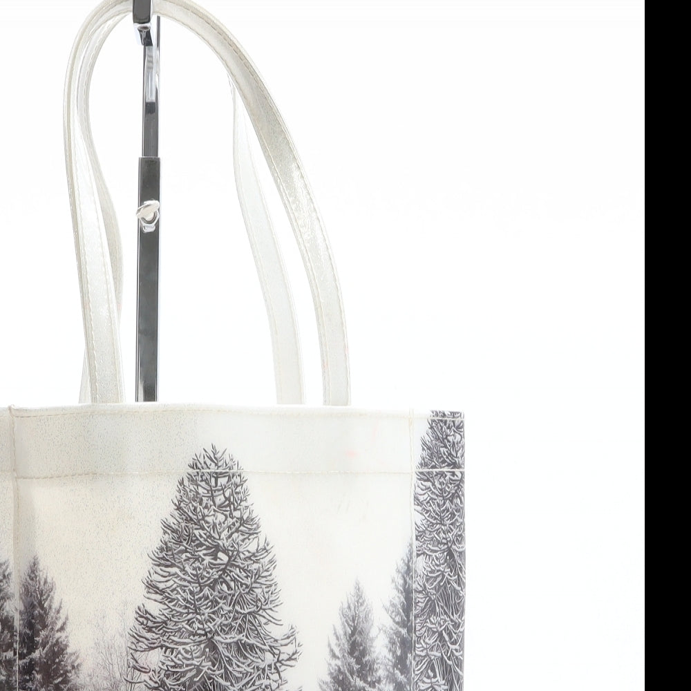 Ted Baker Womens Ivory Geometric Rubber Shoulder Bag Size Medium - Winter Print