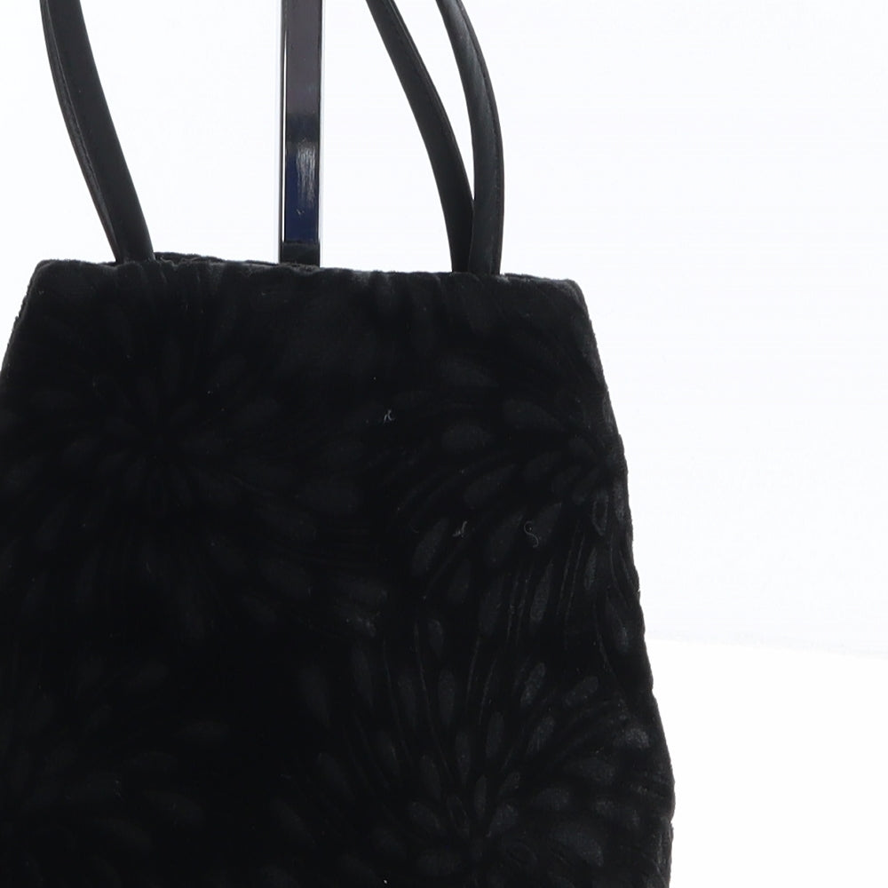 Marks and Spencer Womens Black Floral Acetate Pouch Size Micro