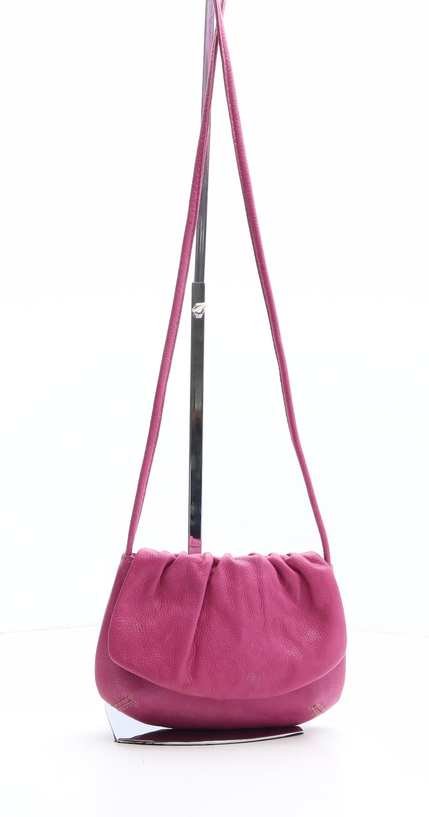Fossil Womens Pink Leather Saddle Bag Size Mini
