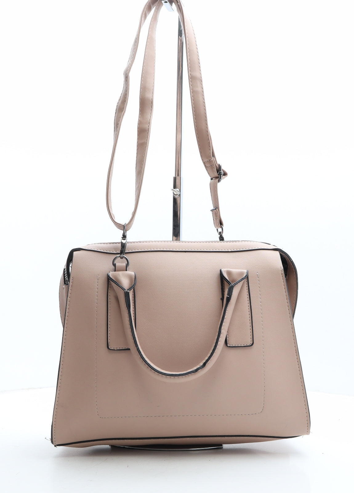 Primark Womens Beige Polyethylene Hobo Bag Size Medium