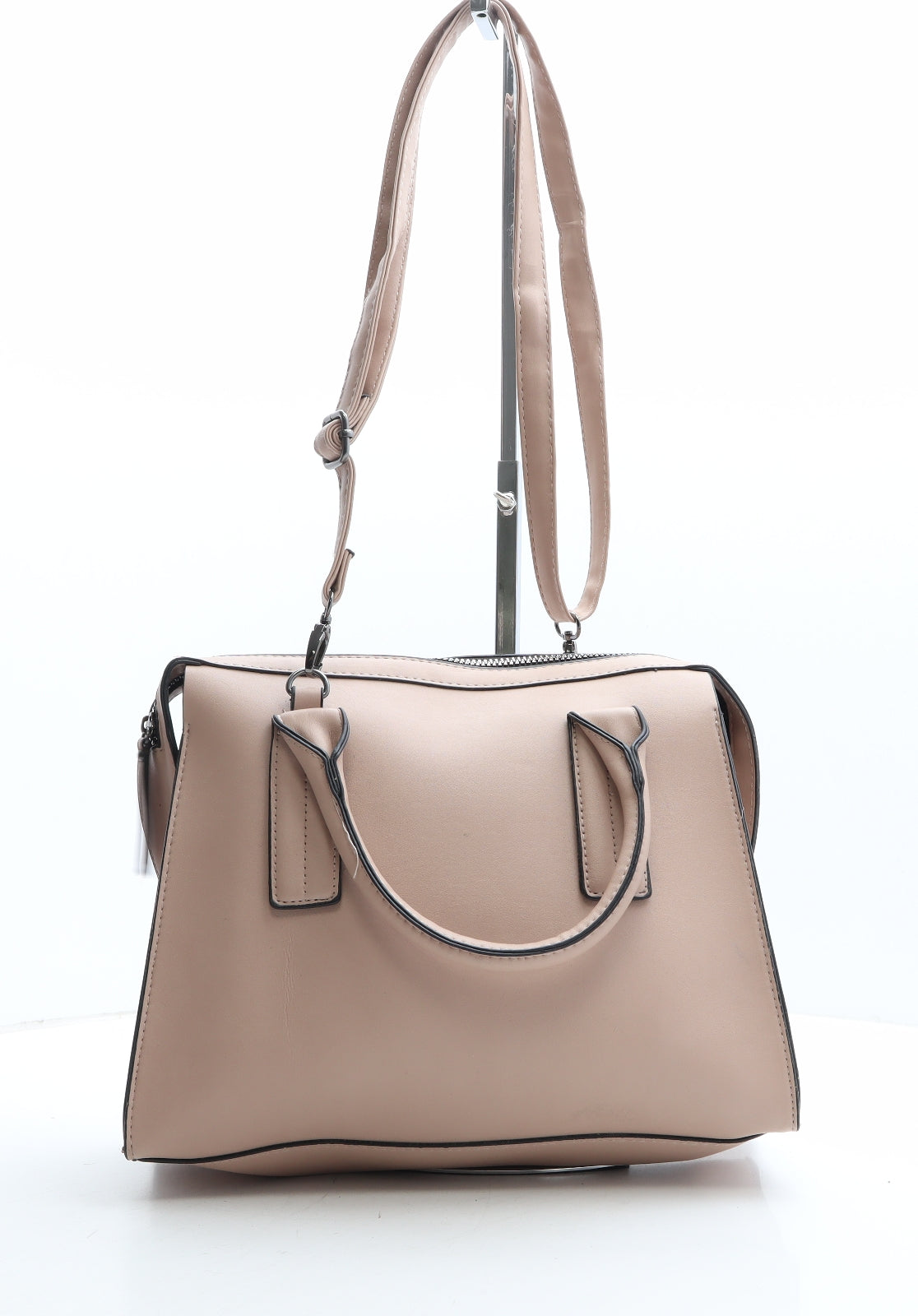 Primark Womens Beige Polyethylene Hobo Bag Size Medium