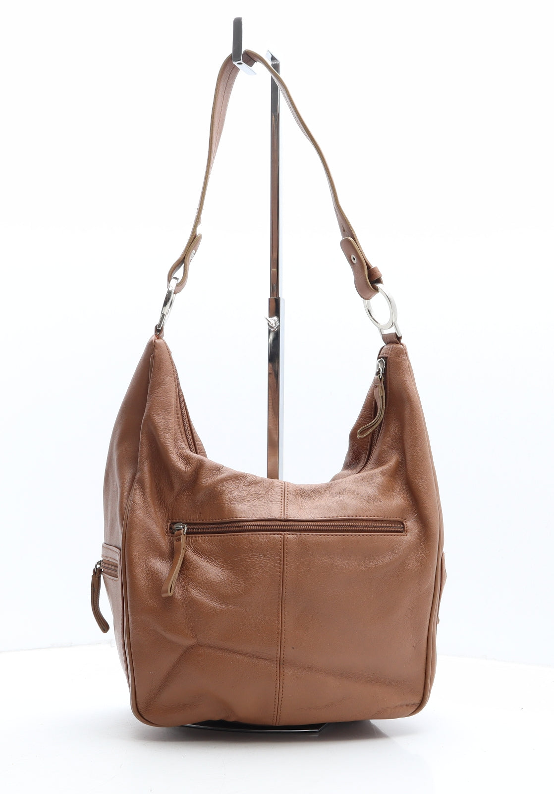 Charter Club Womens Brown Polyethylene Shoulder Bag Size Medium