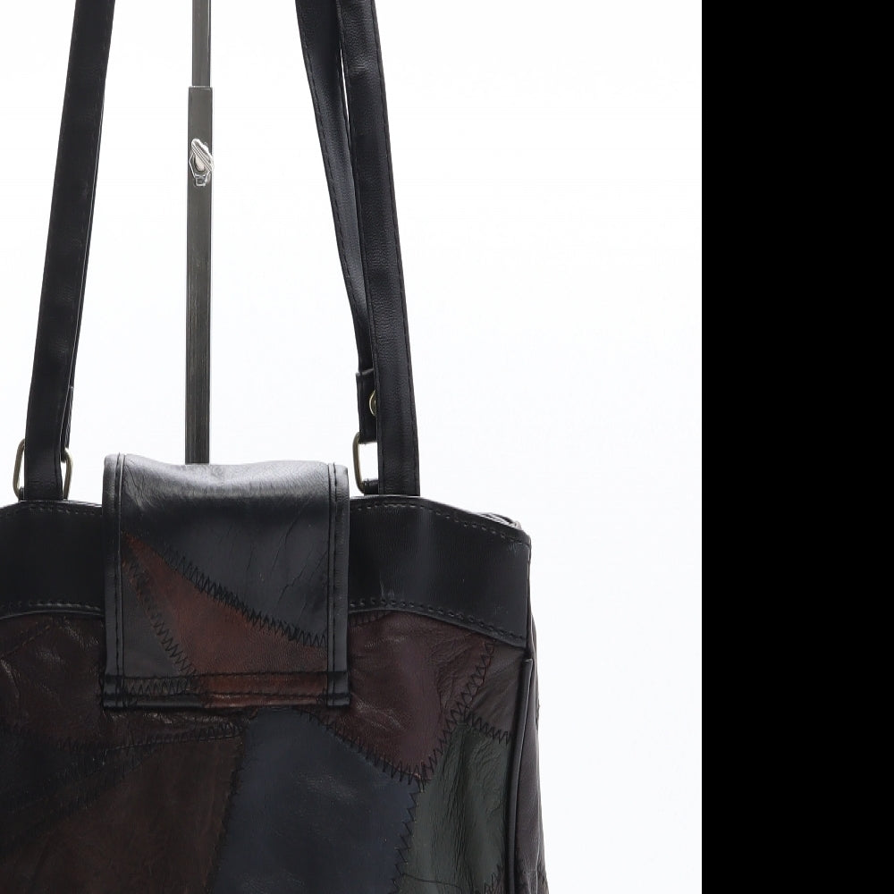 Compass Womens Brown Geometric Polyester Shoulder Bag Size Medium