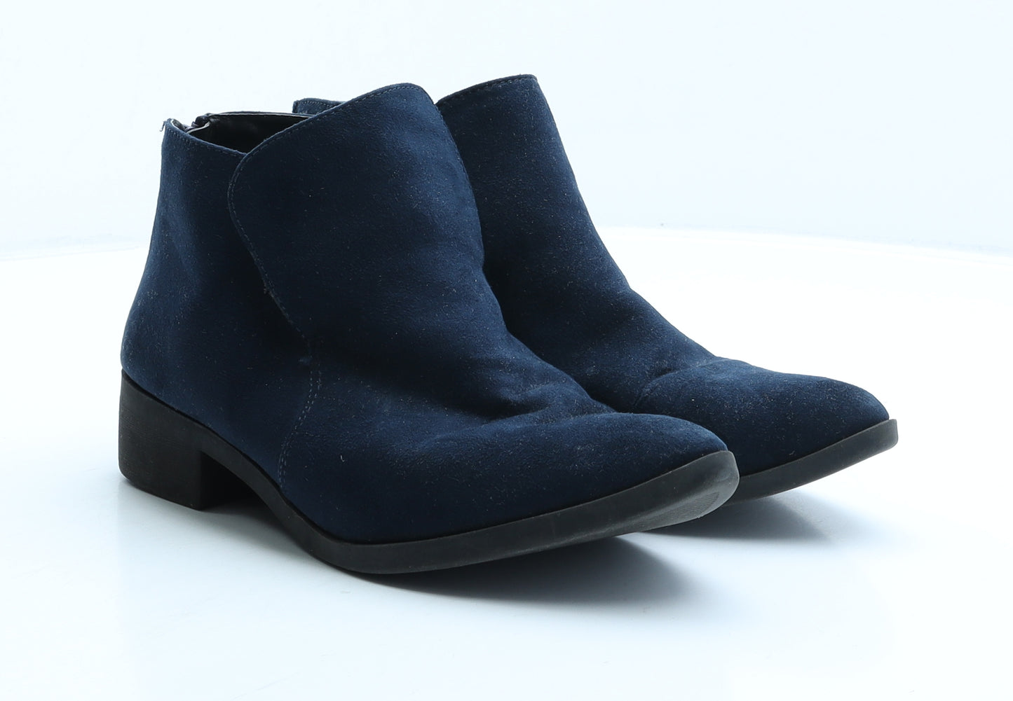 Atmosphere Womens Blue Suede Bootie Boot UK 6 39