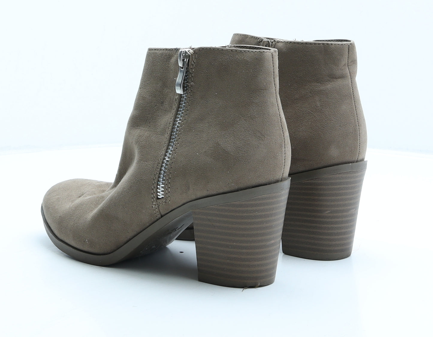 Primark Womens Brown Suede Bootie Boot UK 6 39