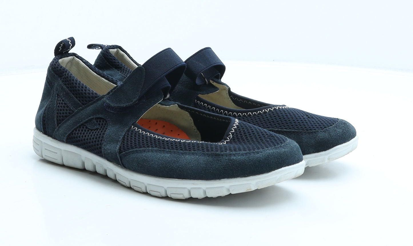 Pavers Womens Blue Polyester Loafer Casual UK 7 40