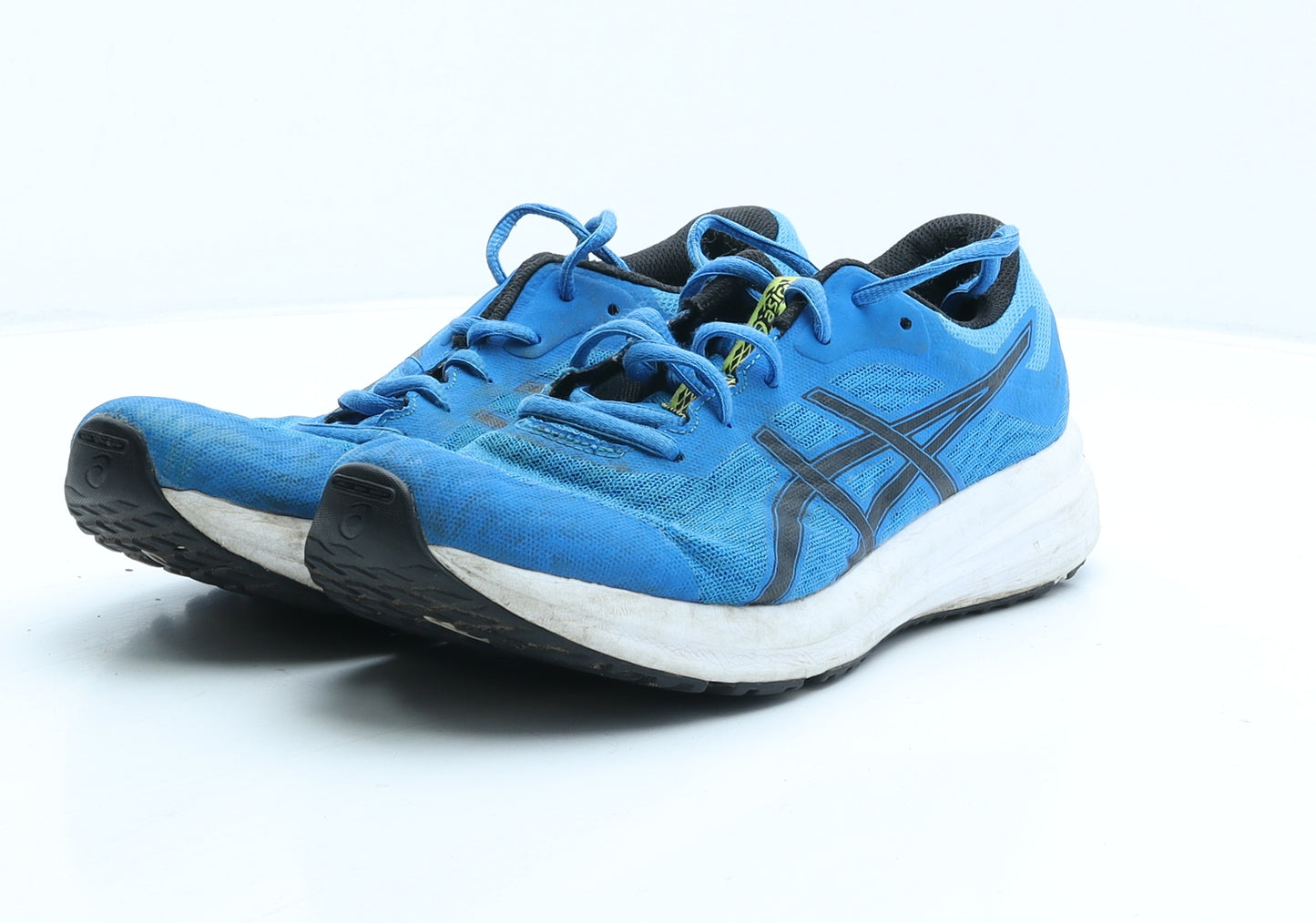 ASICS Mens Blue Geometric Polyester Trainer UK 6.5 40