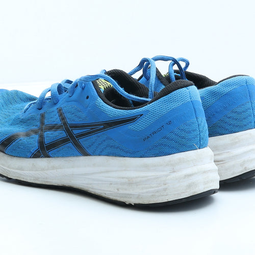 ASICS Mens Blue Geometric Polyester Trainer UK 6.5 40