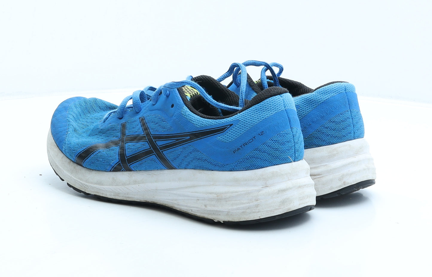 ASICS Mens Blue Geometric Polyester Trainer UK 6.5 40
