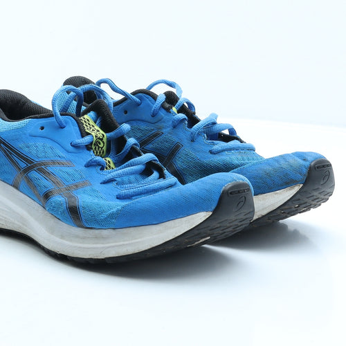 ASICS Mens Blue Geometric Polyester Trainer UK 6.5 40