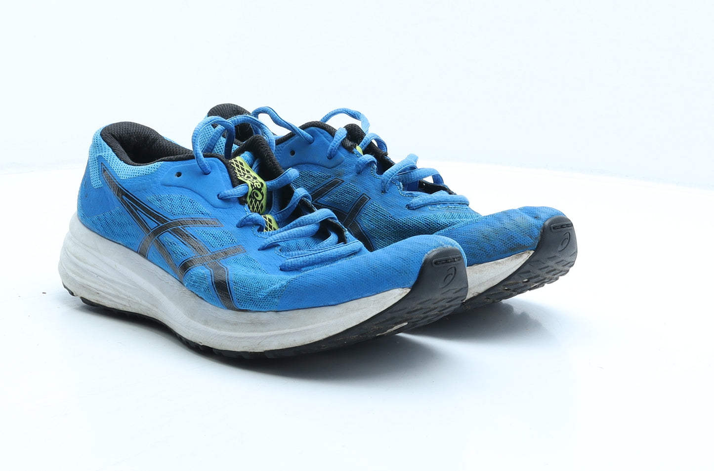 ASICS Mens Blue Geometric Polyester Trainer UK 6.5 40