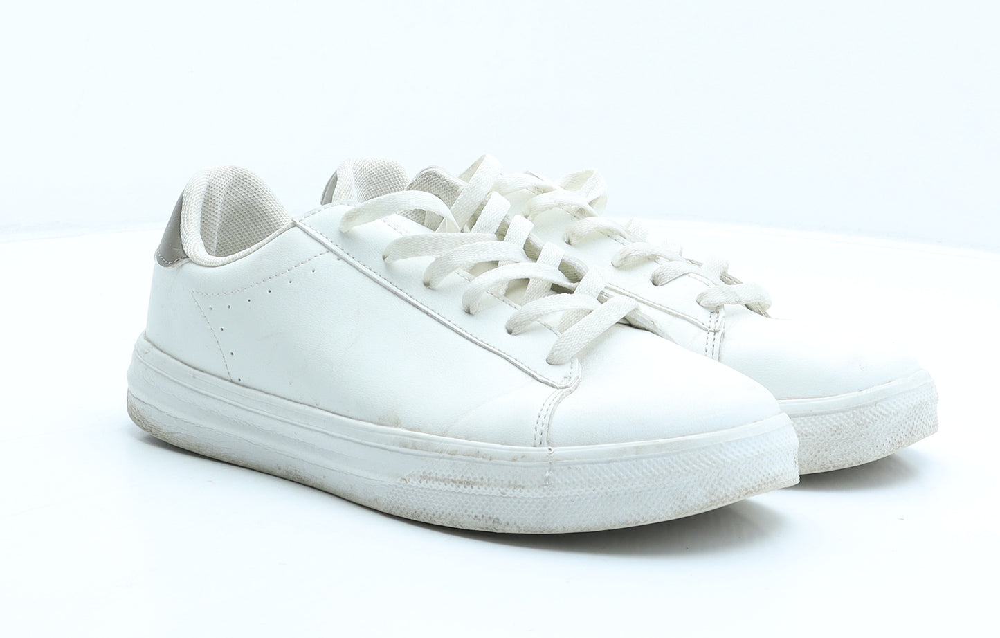 Primark Mens White Polyester Trainer UK 7 40