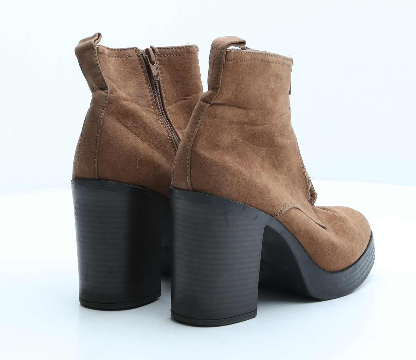 Atmosphere Womens Brown Suede Bootie Boot UK 5 38