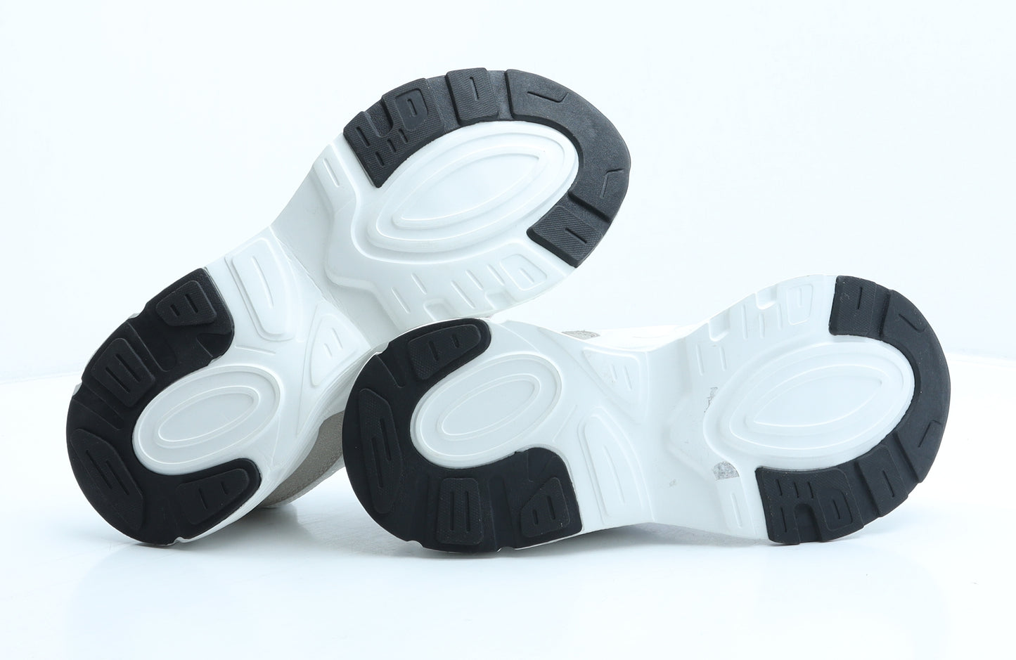 Primark Womens White Colourblock Fabric Trainer UK 6 39