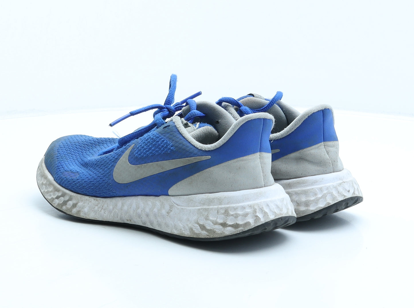Nike Boys Blue Fabric Trainer UK 3.5 36.5