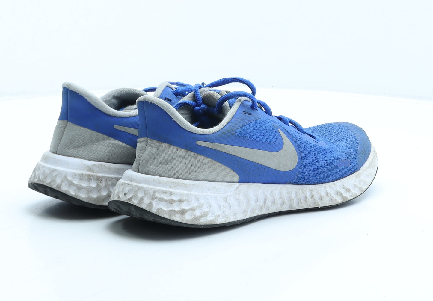 Nike Boys Blue Fabric Trainer UK 3.5 36.5