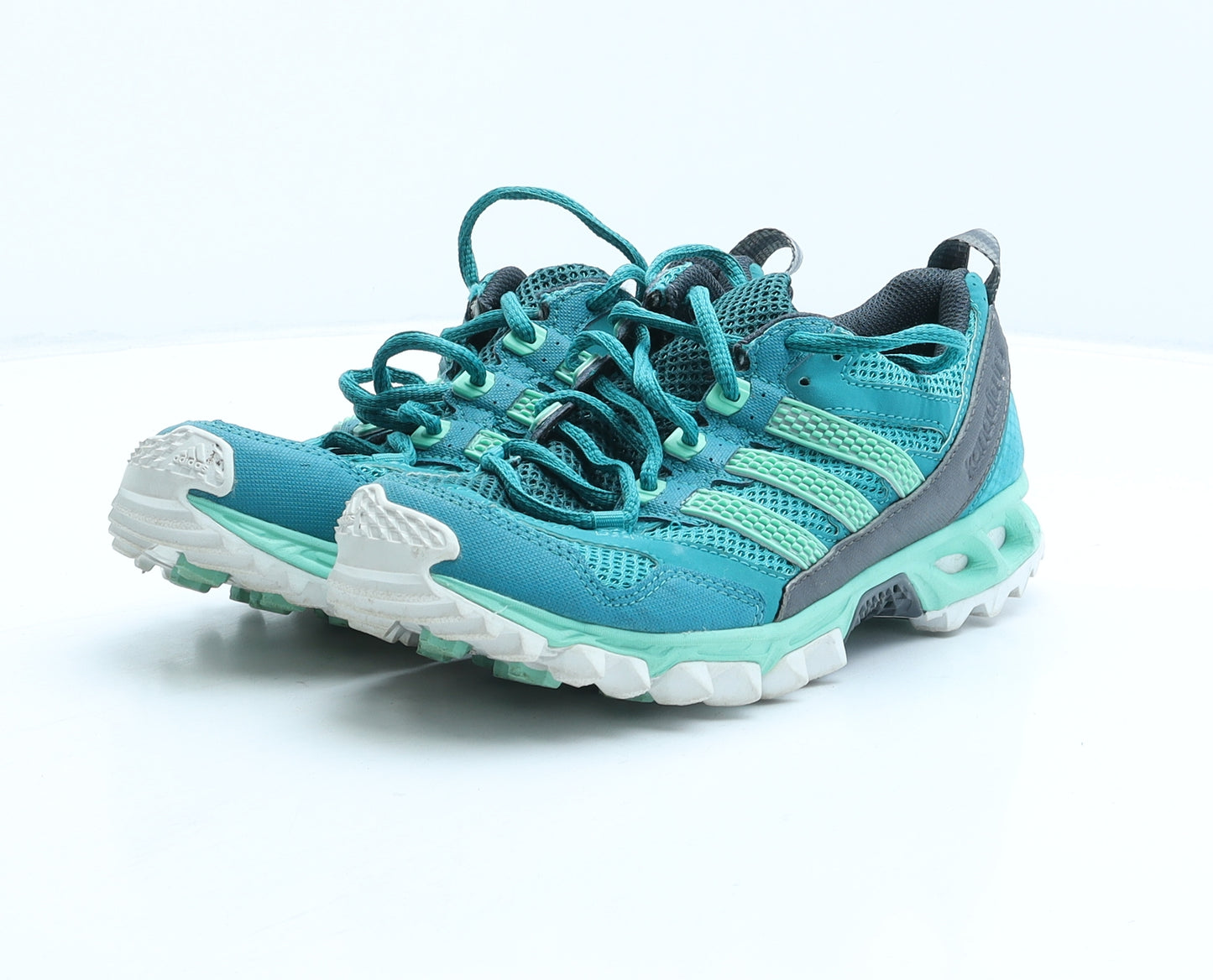 adidas Womens Green Fabric Trainer UK 4 36.5