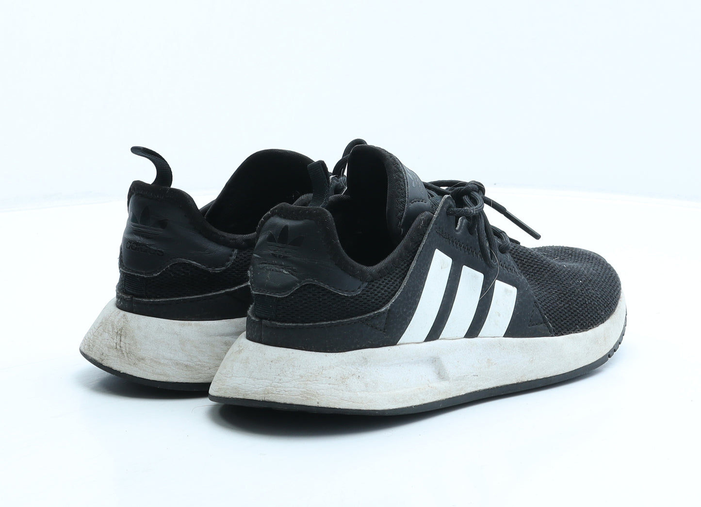 adidas Boys Black Fabric Trainer UK 3 35.5