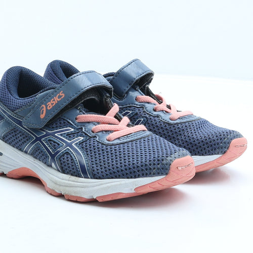 ASICS Girls Blue Fabric Trainer UK 13 31.5
