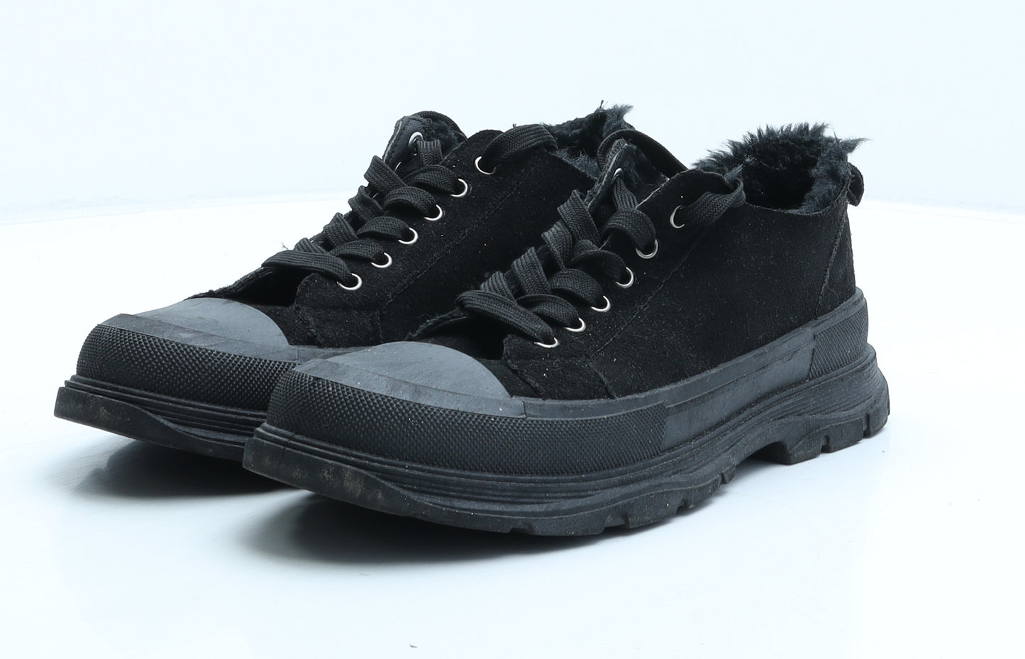 Linzi Womens Black Fabric Trainer UK 5