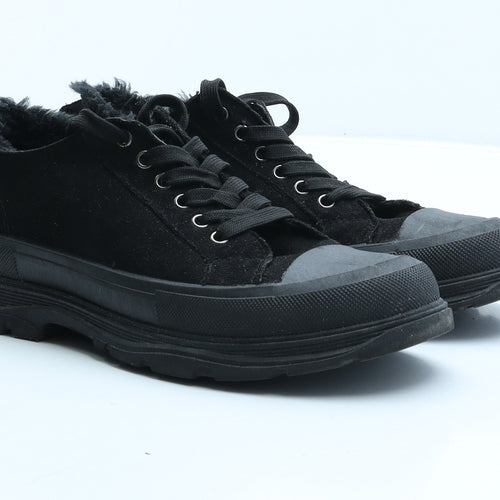 Linzi Womens Black Fabric Trainer UK 5